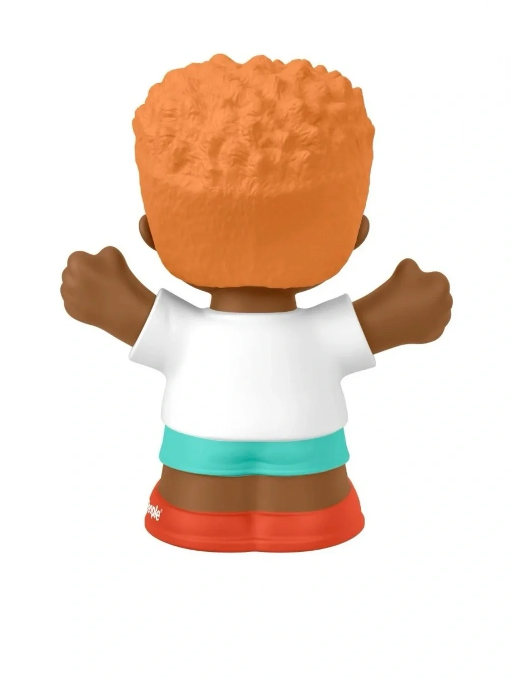 New Fisher-Price Little People Orange-Haired Boy Figure with Striped Shirt Smile